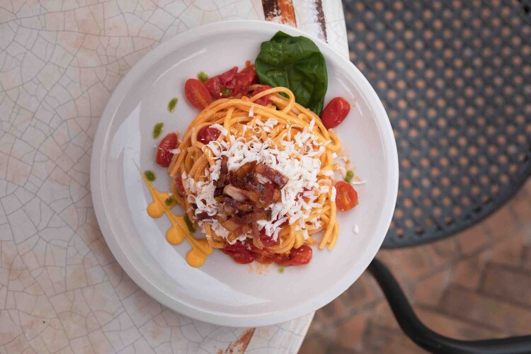 Pachini, Guanciale E Ricotta Salata